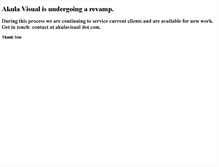 Tablet Screenshot of akulavisual.com